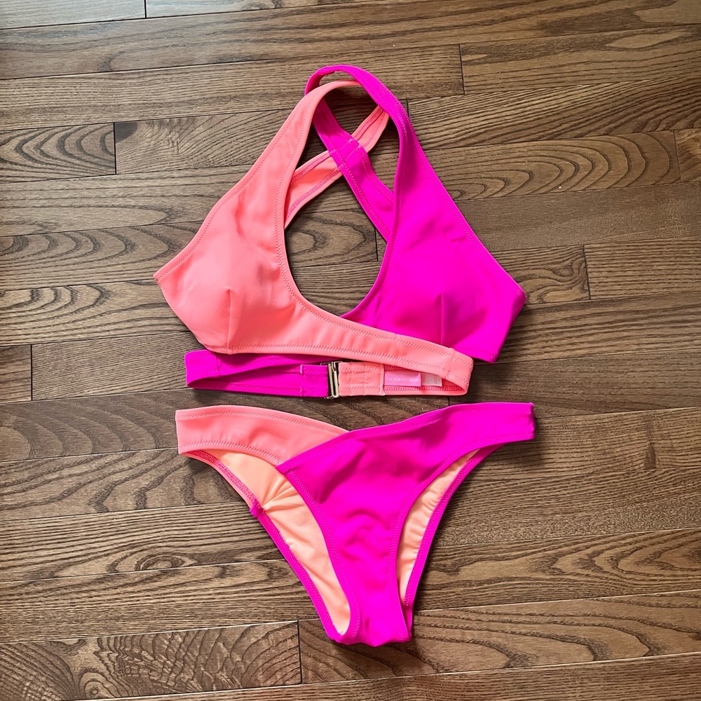 Victorias Secret Surf Wrap Halter Bikini